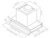 Elica Box In Plus IXGL/A/60  Inox-Λευκό Γυαλί Εντοιχιζόμενος απορροφητήρας 