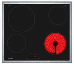 Pitsos CRE645S06 αυτόνομη κεραμική εστία inox 60cm