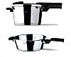 Fissler set quattro vitaquick 1 πολυχύτρα 8Lt + τηγάνι 4Lt με 1 ενα καπάκι 