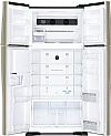 Hitachi R-W660PRU3 (GBK) Ψυγείο Ντουλάπα Μαύρο με κρυστάλλινη επένδυση στις πόρτες 