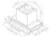 Elica Box In Plus 90 Inox-Λευκό Γυαλί Εντοιχιζόμενος Απορροφητήρας  