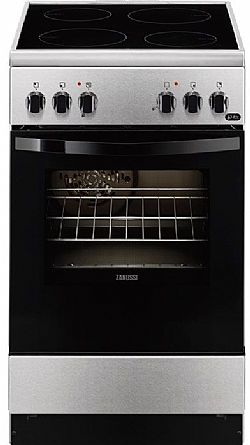 Zanussi ZCV550G1XA κουζίνα με κεραμική εστία 50cm inox 