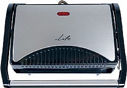 Life STG-100 inox Τοστιέρα με grill πλάκες 700W