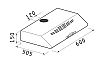 Pyramis 60cm 2 Μοτέρ Ελεύθερος Απορροφητήρας Μεταλλικά Φίλτρα Καφέ 065029401 