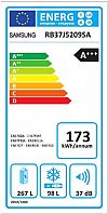 Samsung RB37J5209SA Ψυγειοκαταψύκτης NoFrost Metal Graphite A+++ 