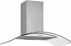 Davoline Ecoglass 90cm Inox Απορροφητήρας Τζάκι 