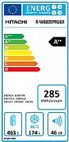 Hitachi R-WB800PRU6X XGR Ψυγείο Ντουλάπα Α++ Με 12 άτοκες δοσεις