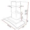 Teka NC 980 Απορροφητήρας Καμιναδα τοιχου 90cm Inox-crystal