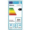 Hisense RT650N4DC22 Δίπορτο ψυγείο 80cm 490Lt Ιnox A++ 