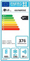 LG GSJ760PZUZ Ψυγείο Ντουλάπα NoFrost Shiny Α++