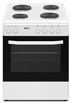Ideal IDCS 6040 ENW Κουζίνα με Εμαγιέ Εστίες 60cm