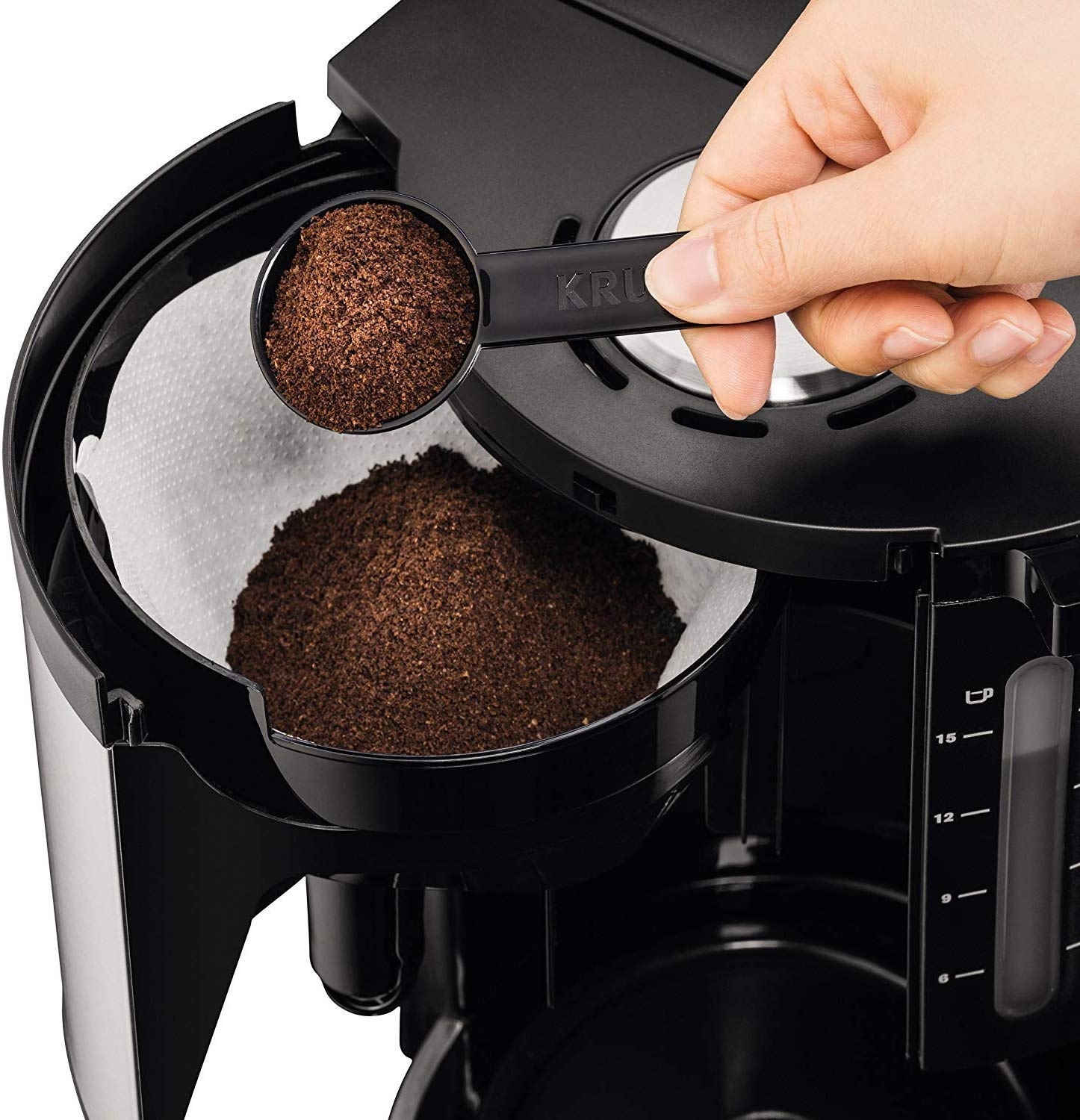 Krups KM3210 Silver Pro Aroma Plus Καφετιέρα Φίλτρου