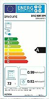 Davoline DAC 600 Kουζίνα με κεραμική εστία λευκή 72lt