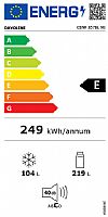 Davoline CBNF 357 Ψυγειοκαταψύκτης Total No Frost Μαύρος