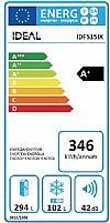 Ideal IDF 515 IX Ψυγειοκαταψύκτης 4Θυρος NoFrost Inox look A+