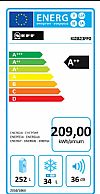 Neff KI2823FF0 Εντοιχιζόμενο μονόπορτο ψυγείο με εσωτερική κατάψυξη 