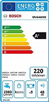 Bosch SPV4HKX33E Πλήρως εντοιχιζόμενο πλυντήριο πιάτων 45cm 