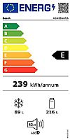 Bosch KGN36NWEA ψυγειοκαταψύκτης Full NoFrost Λευκός Ε