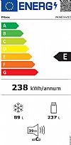 Pitsos PKNB36VIE3 Ψυγειοκαταψύκτης NoFrost Inox Ε (ΠΡΩΗΝ A++)