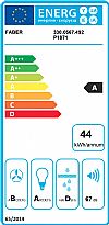 Faber VRT BK A90 2LS Μαύρος απορροφητήρας τζάκι 90cm 