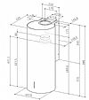 Faber Eclipse EG8 XA 37 Απορροφητήρας καμινάδα Inox
