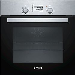 Pitsos PH00M00X1 εντοιχισμένος ανεξάρτητος φούρνος Inox