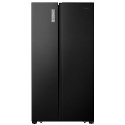 Hisense RS677N4BFE Ψυγείο Ντουλάπα Side By Side NoFrost Black Metal 585lt A++ 