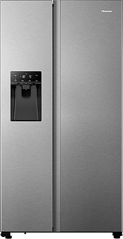 Hisense RS694N4TIE  Ψυγείο Ντουλάπα Side By Side Total NoFrost Inox Look 562Lt 