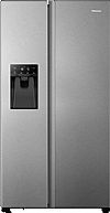 Hisense RS694N4TIE  Ψυγείο Ντουλάπα Side By Side Total NoFrost Inox Look 562Lt 