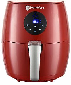 HomeVero HV-AF3.4 Φριτέζα κόκκινη ηλεκτρονική Air Fryer