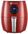 HomeVero HV-AF3.4 Φριτέζα κόκκινη ηλεκτρονική Air Fryer