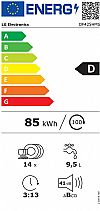 LG DF425HMS Ελεύθερο πλυντήριο πιάτων ατμού 60cm μαύρο