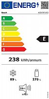 Bosch KGN397LEQ Ψυγειοκαταψύκτης NoFrost 368lt Metal Look
