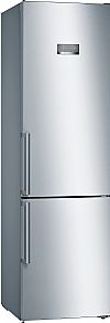 Bosch KGN397LEQ Ψυγειοκαταψύκτης NoFrost 368lt Metal Look