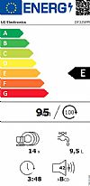 LG DF325FPS Ελεύθερο πλυντήριο πιάτων ατμού 60cm Inox/Silver 