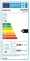 Davoline DAC 800 IX Kουζίνα με κεραμική εστία Inox 72lt