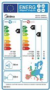 Midea AG2Eco -12NXD0-I/AG2Eco-12N8D0-O Κλιματιστικό 12000btu με Ιονιστή WiFi