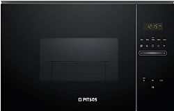 Pitsos PG30W75X2 Εντοιχιζόμενος φούρνος μικροκυμάτων με Grill 25lt Μαύρος