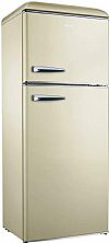 Robin RB-280 Beige Retro Ψυγείο δίπορτο Full NoFrost μπέζ