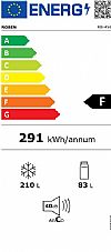 Robin RB-458 Ψυγειοκαταψύκτης NoFrost 293lt Inox