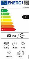 Pitsos WNP1210D8 πλυντήριο ρούχων 8kg 1200rpm κινητήρας inverter με 10 χρόνια εγγύηση