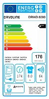 Davoline DRWD 8000 Στεγνωτήριο με αντλία θερμότητας 8kg A+++ 
