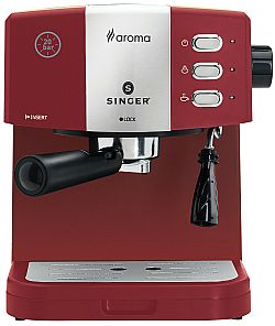 Singer ES-851R Aroma Red Καφετιέρα espresso-cappuccino 20bar κοκκινη