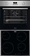 Zanussi ZOHEF2X + ZHRN642X σετ εντοιχιζόμενο inox φούρνος + εστίες 