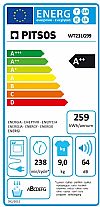 Pitsos WT231G99 Στεγνωτήριο με αντλία θερμότητας 9kg με 5 χρόνια εγγύηση 