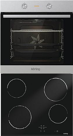 Korting KBO 6715E02 XK + KECT 641 BCSC Σετ ανεξάρτητος φούρνος + αυτόνομη εστία 