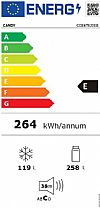 Candy CCE4T620EB Ψυγειοκαταψύκτης Total NoFrost 377lt Μαύρος WiFi