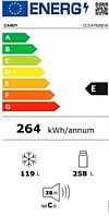 Candy CCE4T620EW Ψυγειοκαταψύκτης Total NoFrost 377lt Λευκός WiFi