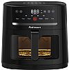 Rohnson R-2804 Air Fryer Φριτέζα αέρος με διπλό αποσπώμενο κάδο 6lt Μαύρη
