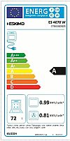 Eskimo ES 4070W Κουζίνα με εμαγιέ εστίες 72lt 